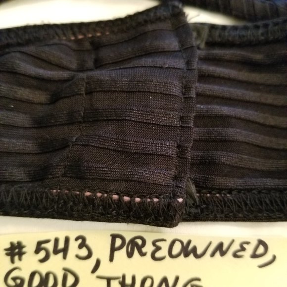 543 Preowned Nordstrom Intimates XS Black Bodysuit - Picture 10 of 13